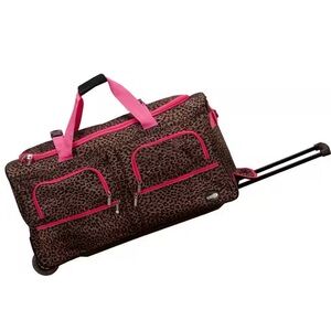 NWT Leopard Suitcase